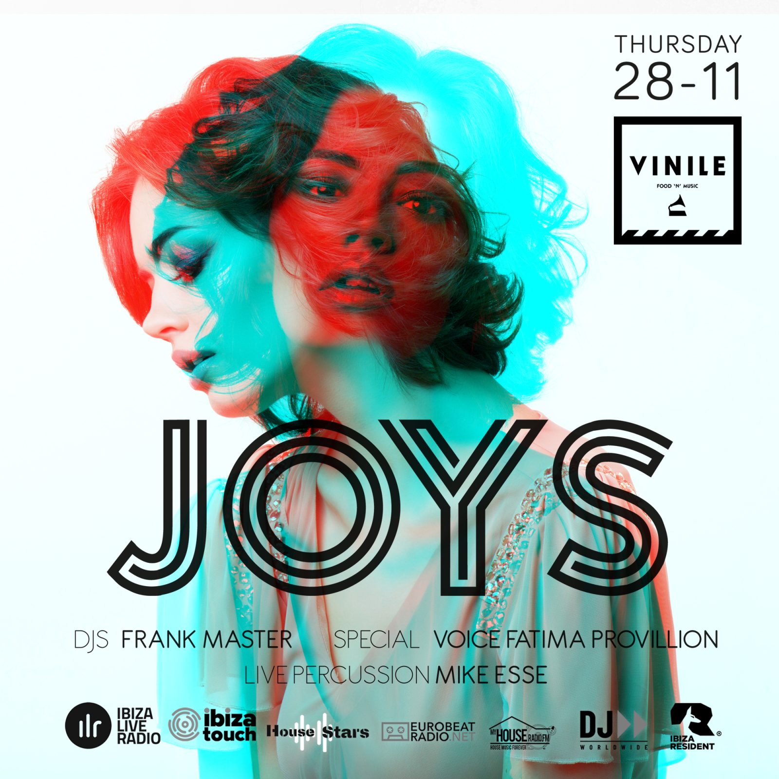 J O Y S, giovedì 28 novembre 2019 al Vinile