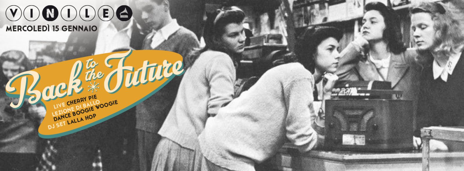 Back To The Future, mercoledì 15 gennaio 2020 al Vinile