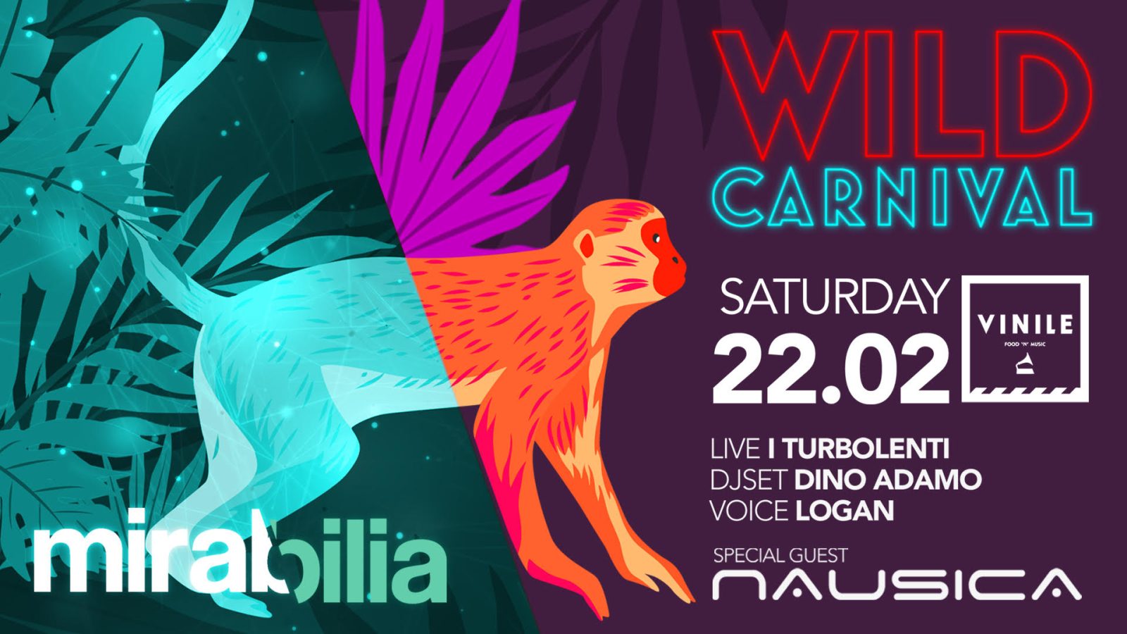 Mirabilia, sabato 22 febbraio 2020 al Vinile