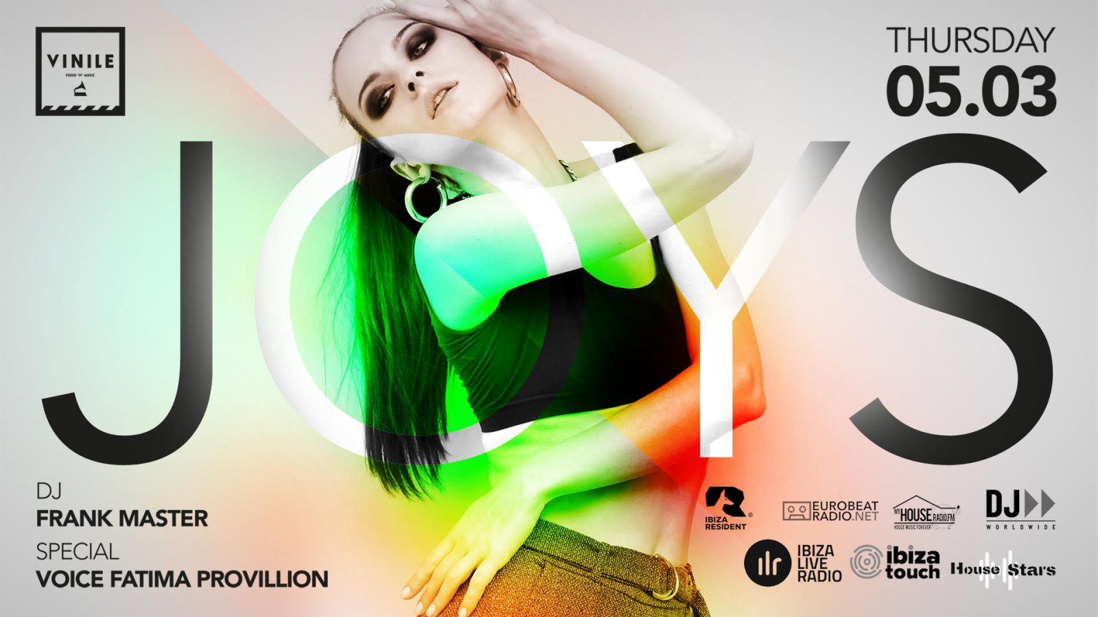 J O Y S, giovedì 5 marzo 2020 al Vinile
