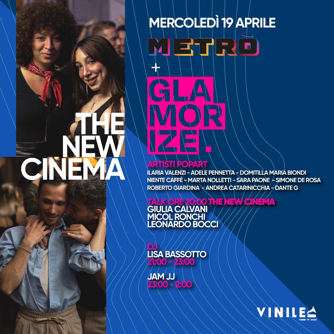 GLAMORIZE, mercoledì 19 aprile 2023 al Vinile