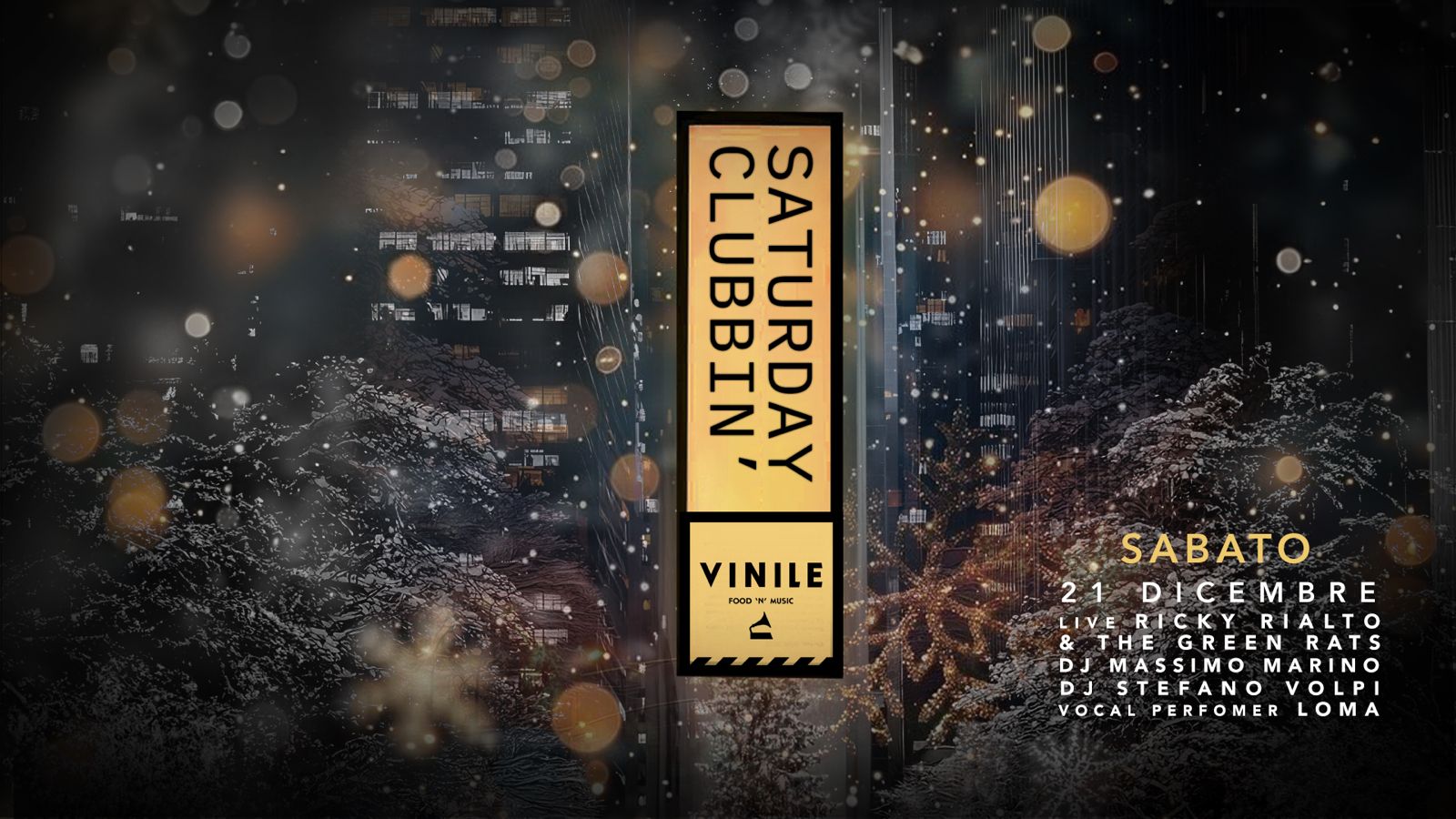Locandina: SATURDAY CLUBBIN’