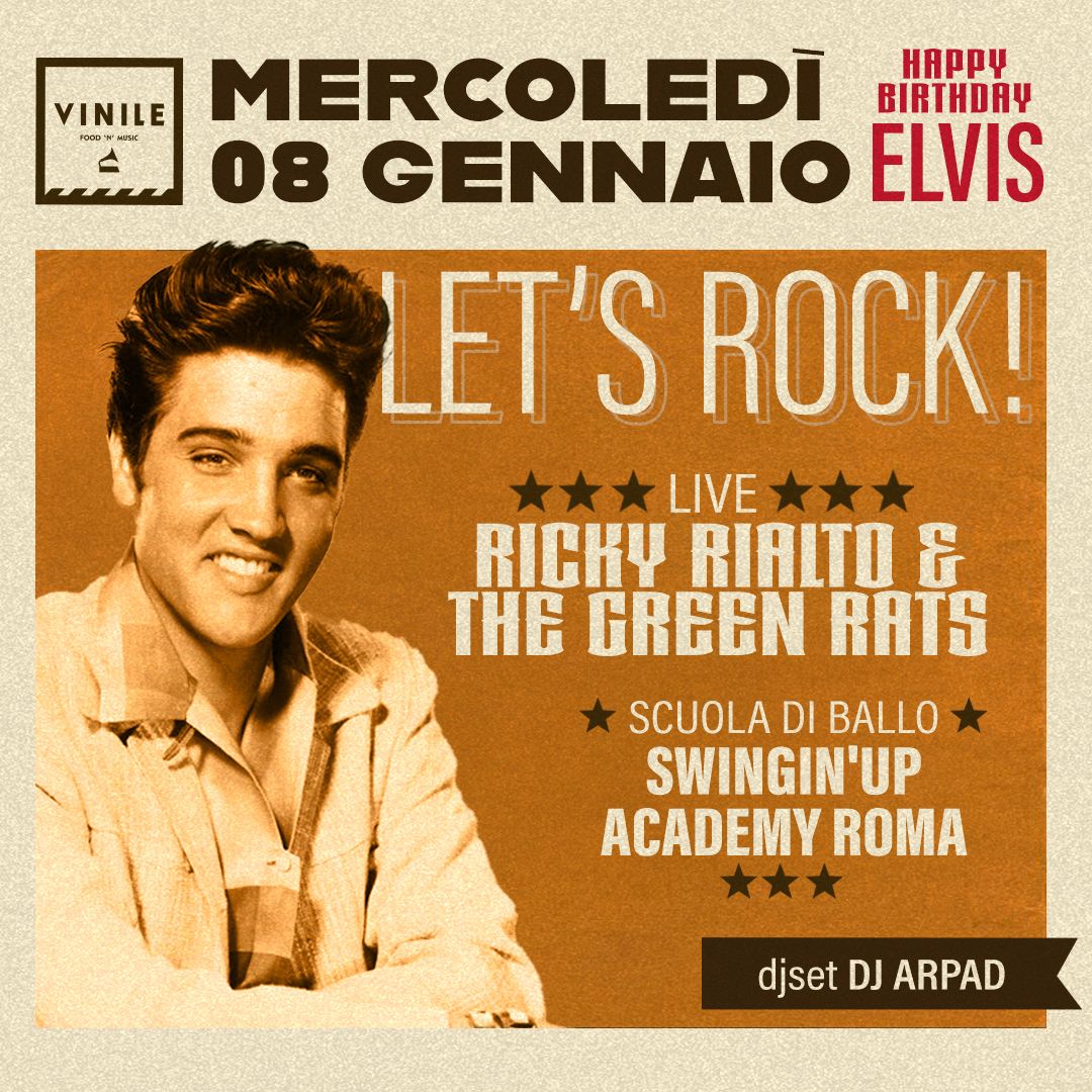 LETS' ROCK, mercoledì 8 gennaio 2025 al Vinile