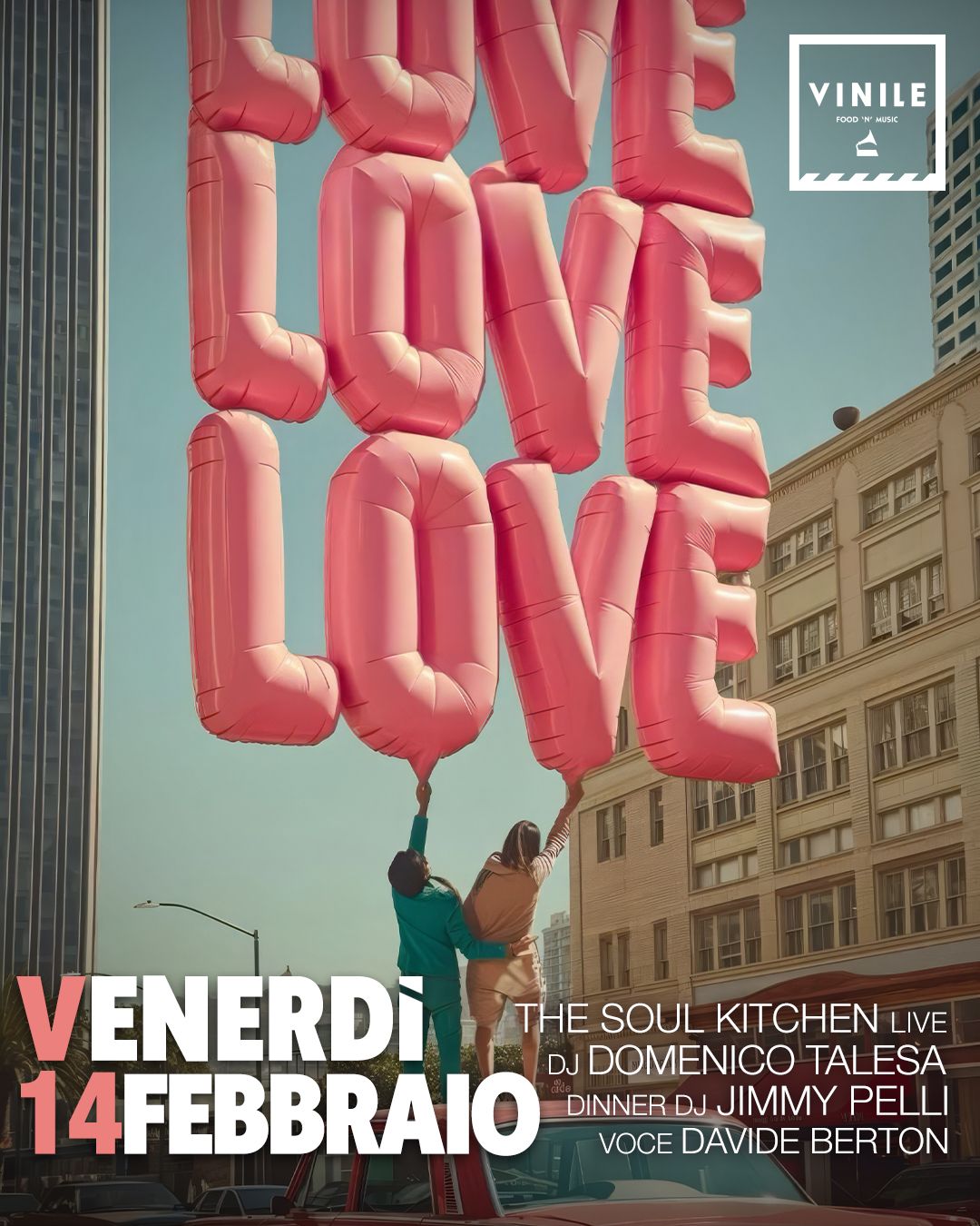 LOVE VINILE, venerdì 14 febbraio 2025