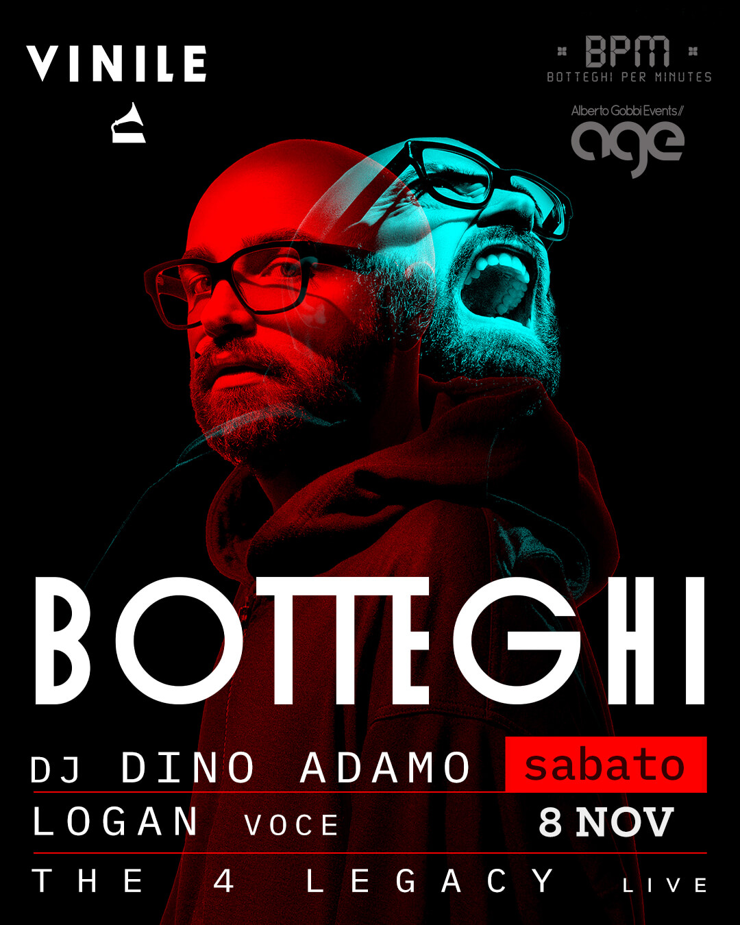 BOTTEGHI, sabato 8 novembre 2025 al Vinile