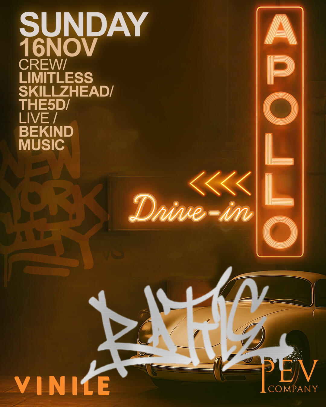 APOLLO, domenica 16 novembre 2025 al Vinile