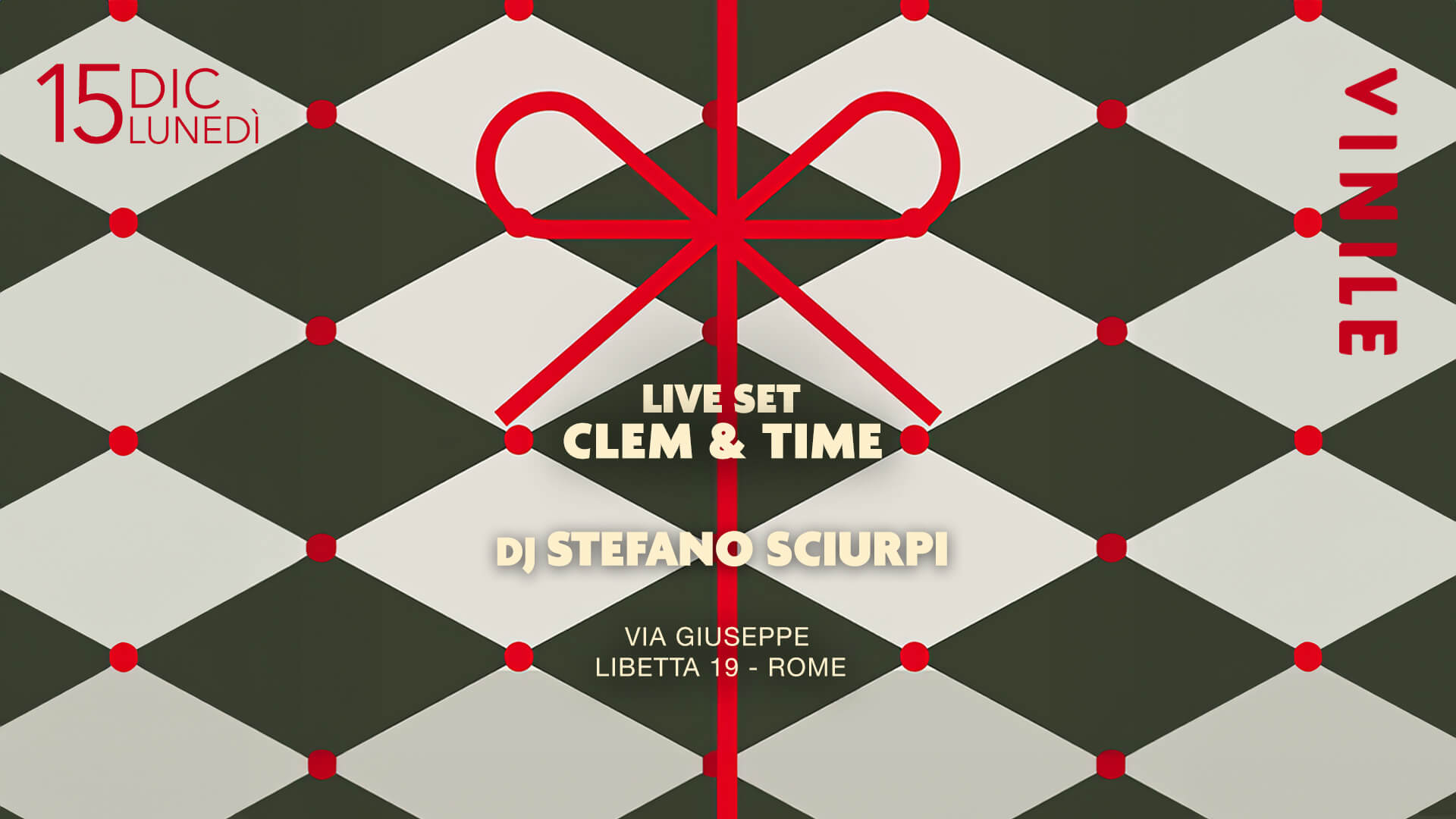 Locandina di LIVE SET CLEM & TIME, lunedì 15 dicembre 2025