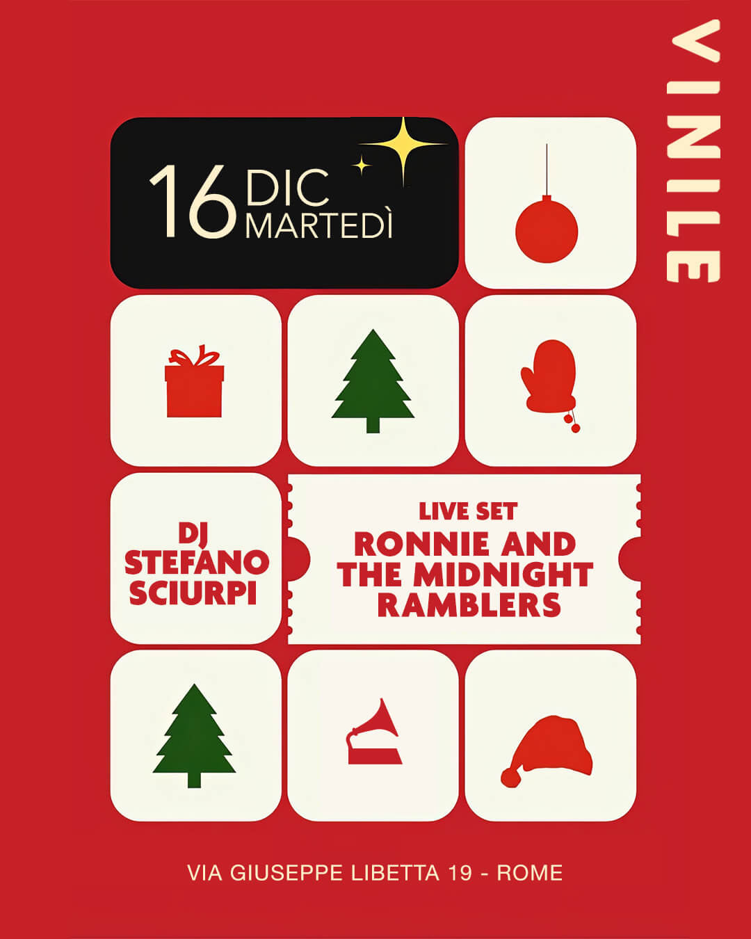 Live Set Ronnie And The Midnight Ramblers, martedì 16 dicembre 2025 al Vinile