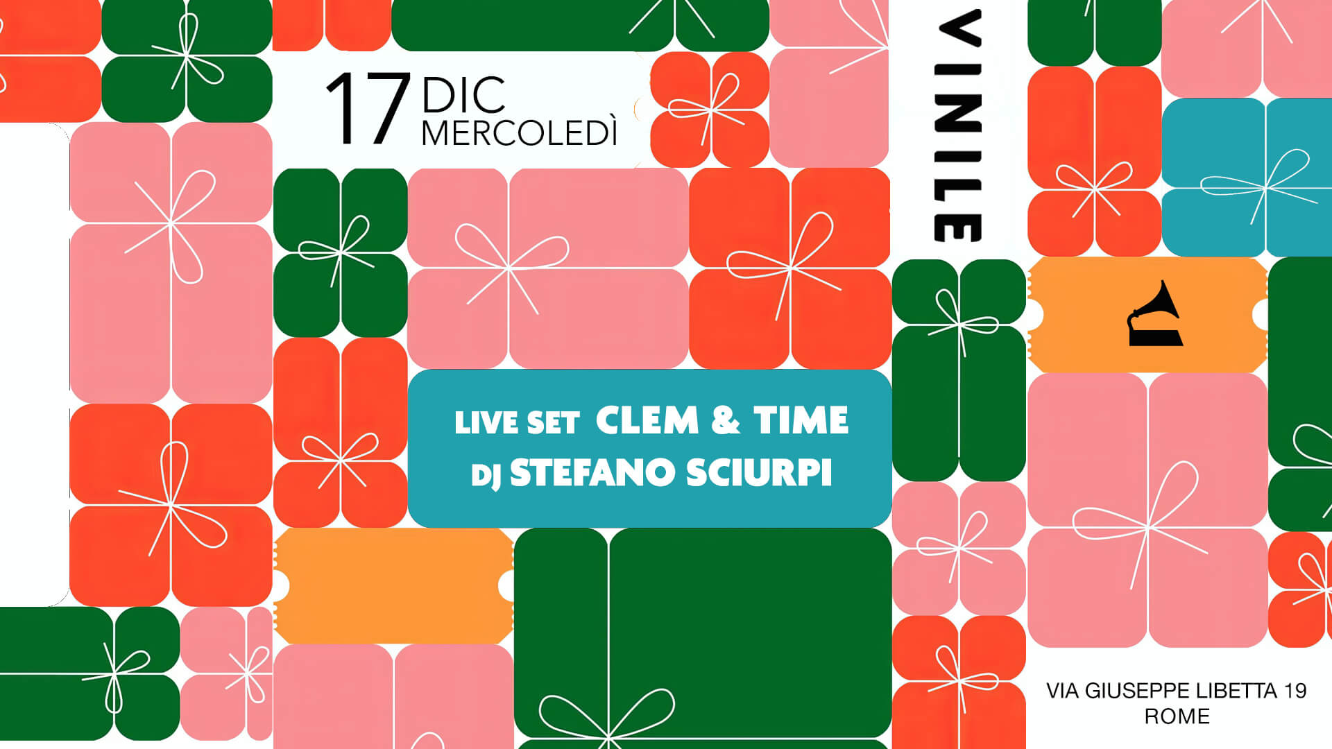Locandina di Live Set Clem & Time, mercoledì 17 dicembre 2025