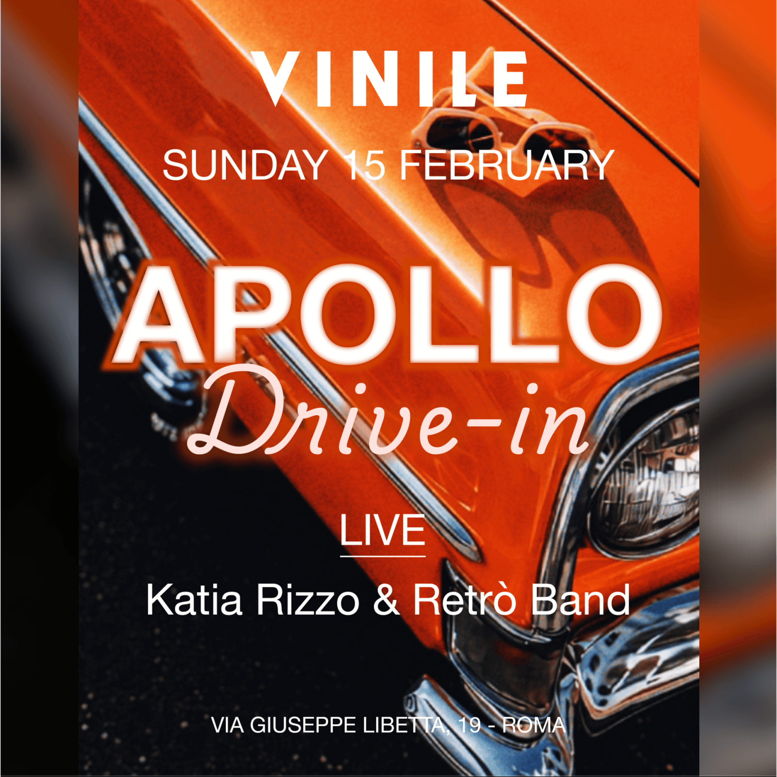 APOLLO, domenica 15 febbraio 2026 al Vinile