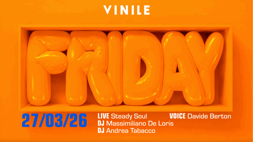 Locandina di FRIDAY VINILE, venerdì 27 marzo 2026