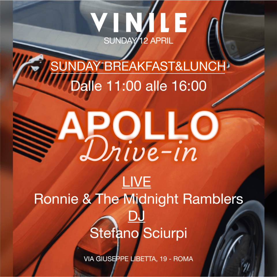 APOLLO, domenica 12 aprile 2026 al Vinile
