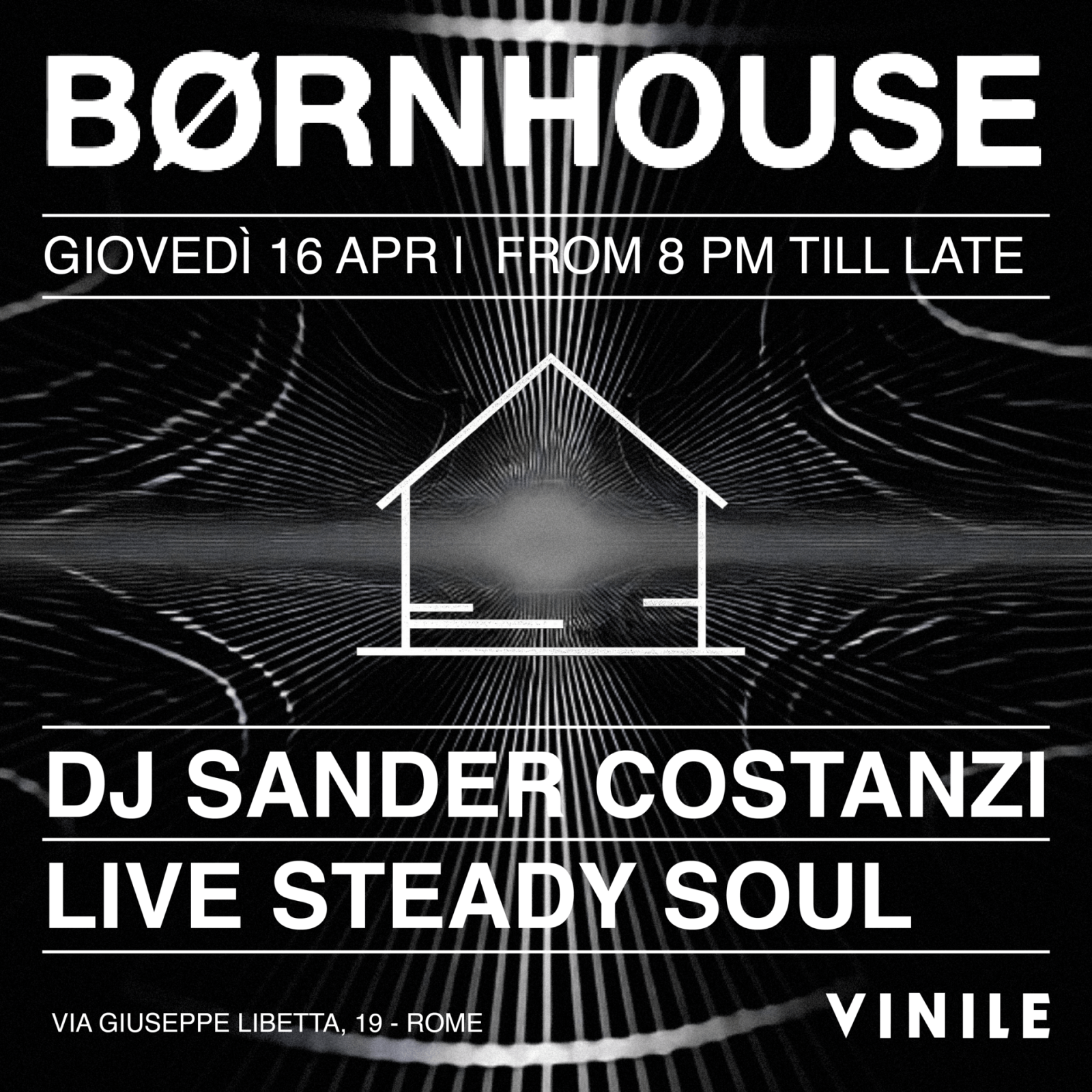 BURNHOUSE, giovedì 16 aprile 2026 al Vinile