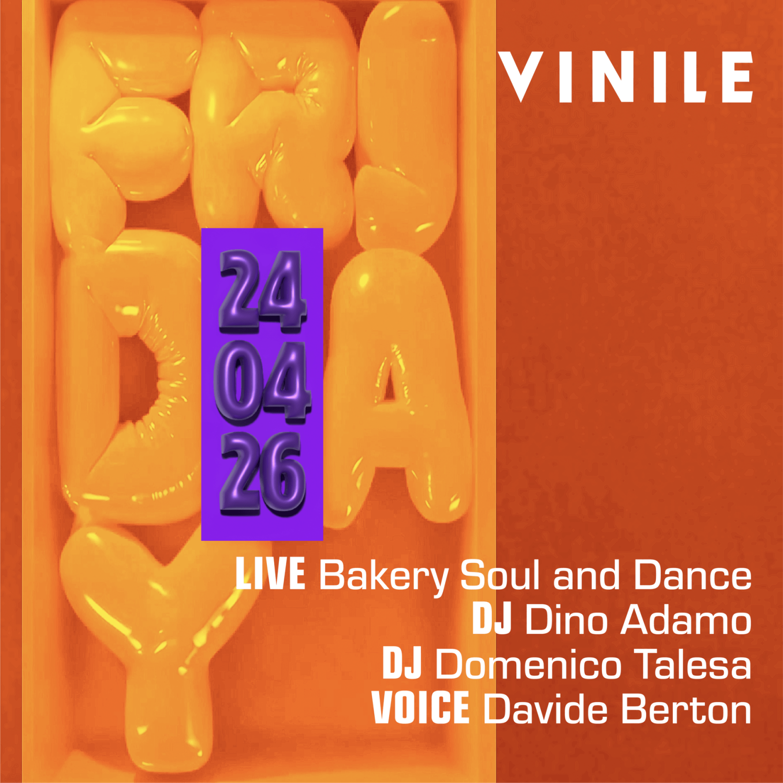 FRIDAY VINILE, venerdì 24 aprile 2026